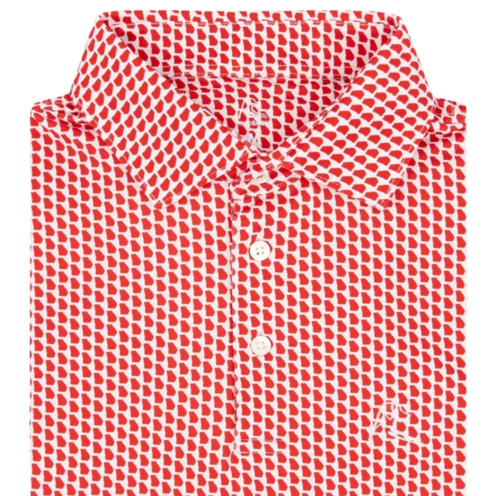 The Peach State Men's Short Sleeve Performance Polo$98 new  Georgia size L